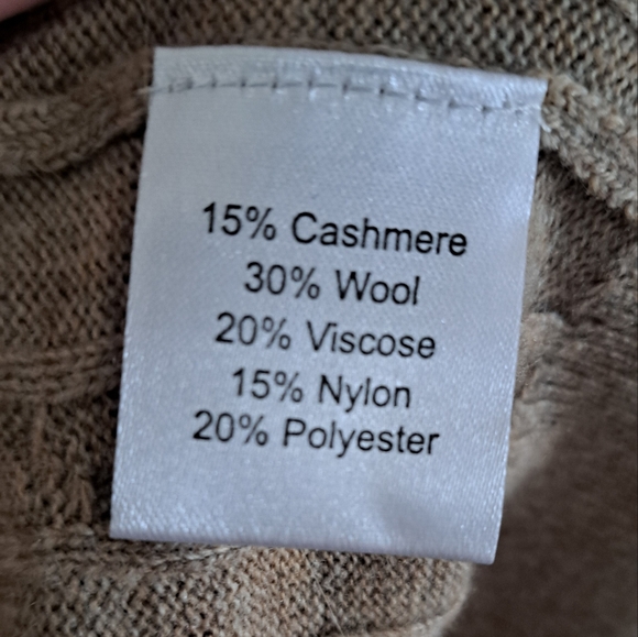 CASHMERE/WOOL BLEND  Cable Knit Sweater Vest - Picture 8 of 11